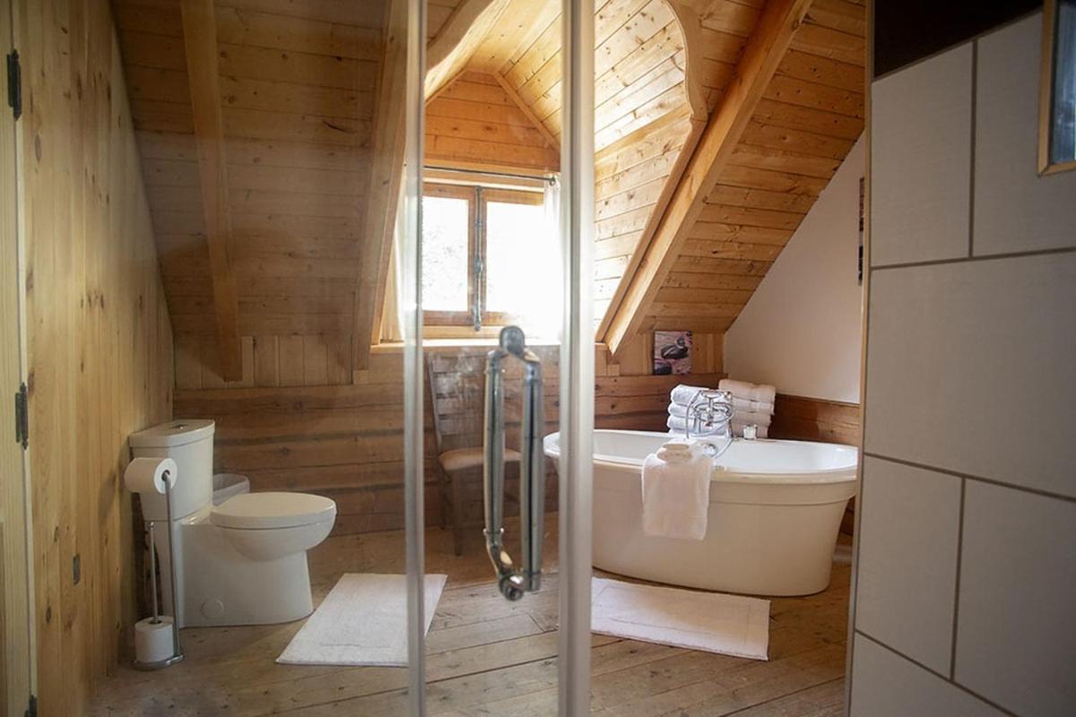 Hebergement "La Maison En Bois Rond" Sainte-Marie Exteriér fotografie