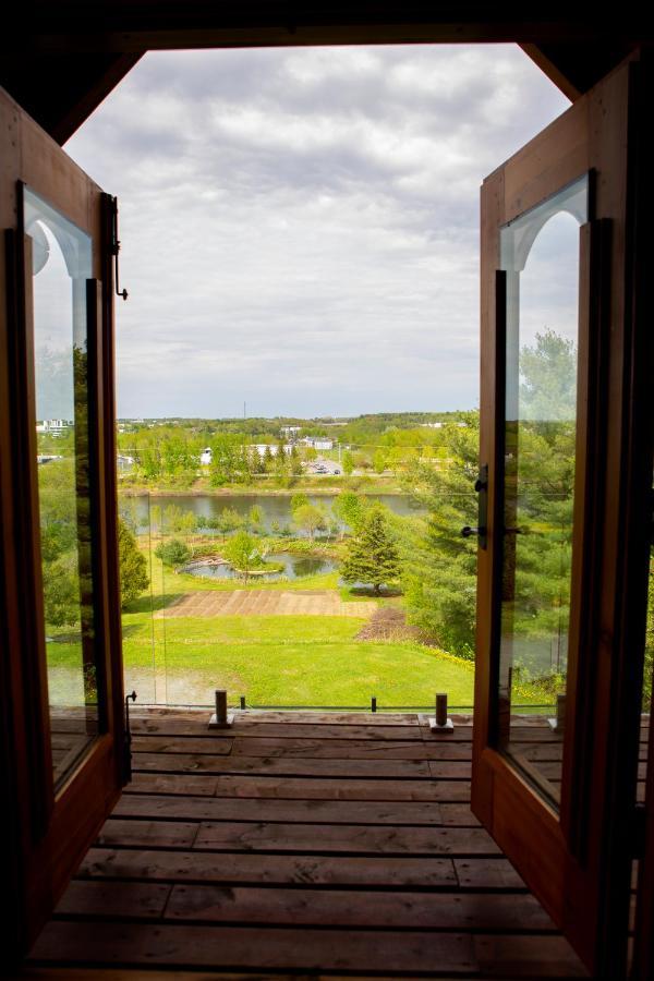 Hebergement "La Maison En Bois Rond" Sainte-Marie Exteriér fotografie